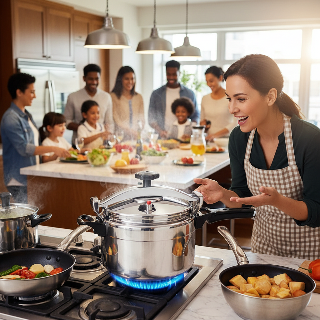 Autocuiseur Aluminium 7L Anti-Explosion