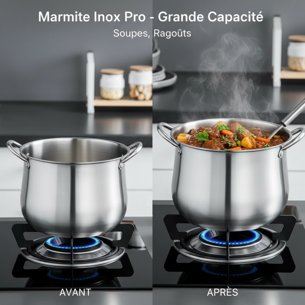 Marmite Inox Pro - Grande Capacité